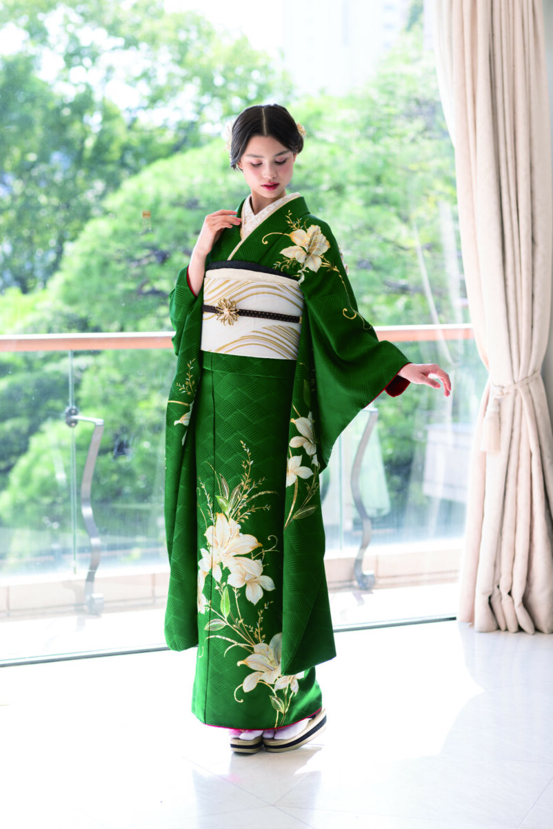 成人式振袖コレクション（緑・シンプルモダン）｜振袖専門店あかね