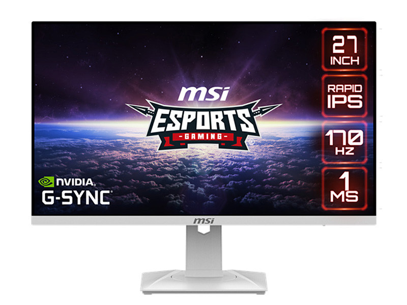 MSIの白い27インチWQHDゲーミングモニター「G274QRFW」が発売、RAPID