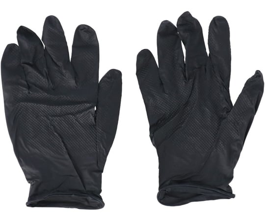 60-5957-26 PROACT 極厚ニトリルディスポグローブ LLサイズ ブラック 1