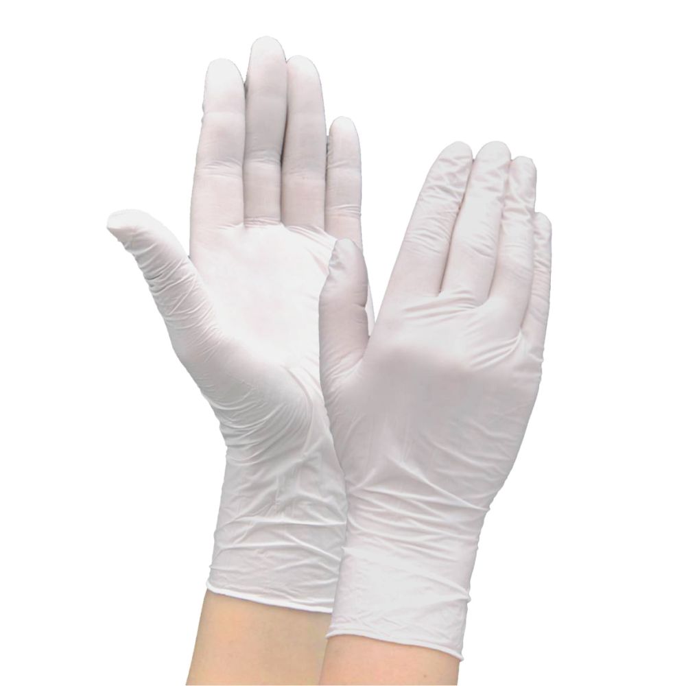 62-3618-86 タケトラ ニトリル手袋 ホワイト S 200枚入 075812 【AXEL