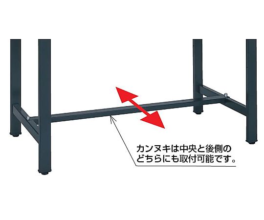64-9500-07 中量実験用作業台 W1200×D750×H800mm CHC-1275 【AXEL
