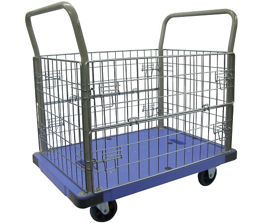 静音樹脂台車 （メッシュ柵/300kg） DSK-306 - as kitchen（アズキッチン）