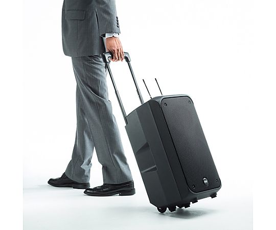 65-2197-16 ワイヤレスマイク付拡声器スピーカー EA763CJ-17 【AXEL