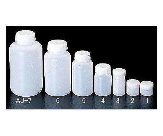 78-0192-62 φ 81x150mm/500ml 広口ﾎﾟﾘ容器(中蓋付) EA508AJ-6 【AXEL