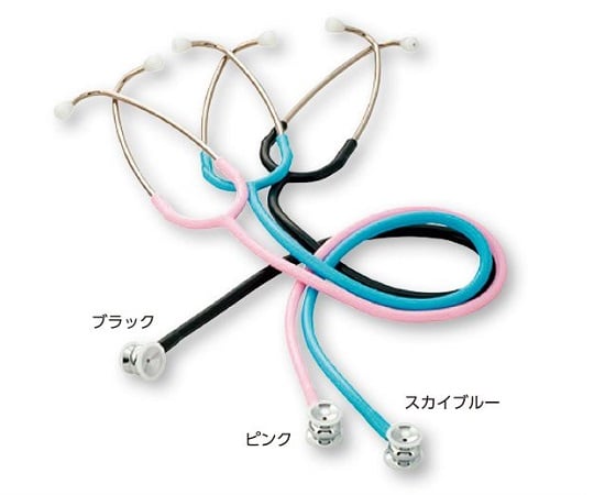 8-3846-01 新生児用聴診器 No.160Ⅱ ブラック 0160B050 【AXEL】 アズワン