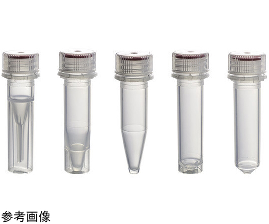 2-8004-04 スクリューキャップチューブ 自立型 目盛無し 2mL 滅菌済 1