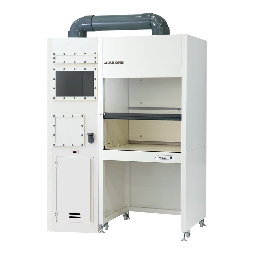 3-7886-01 ラボドラフト (スクラバー付き) 湿式 1350×750×1900mm AZ9