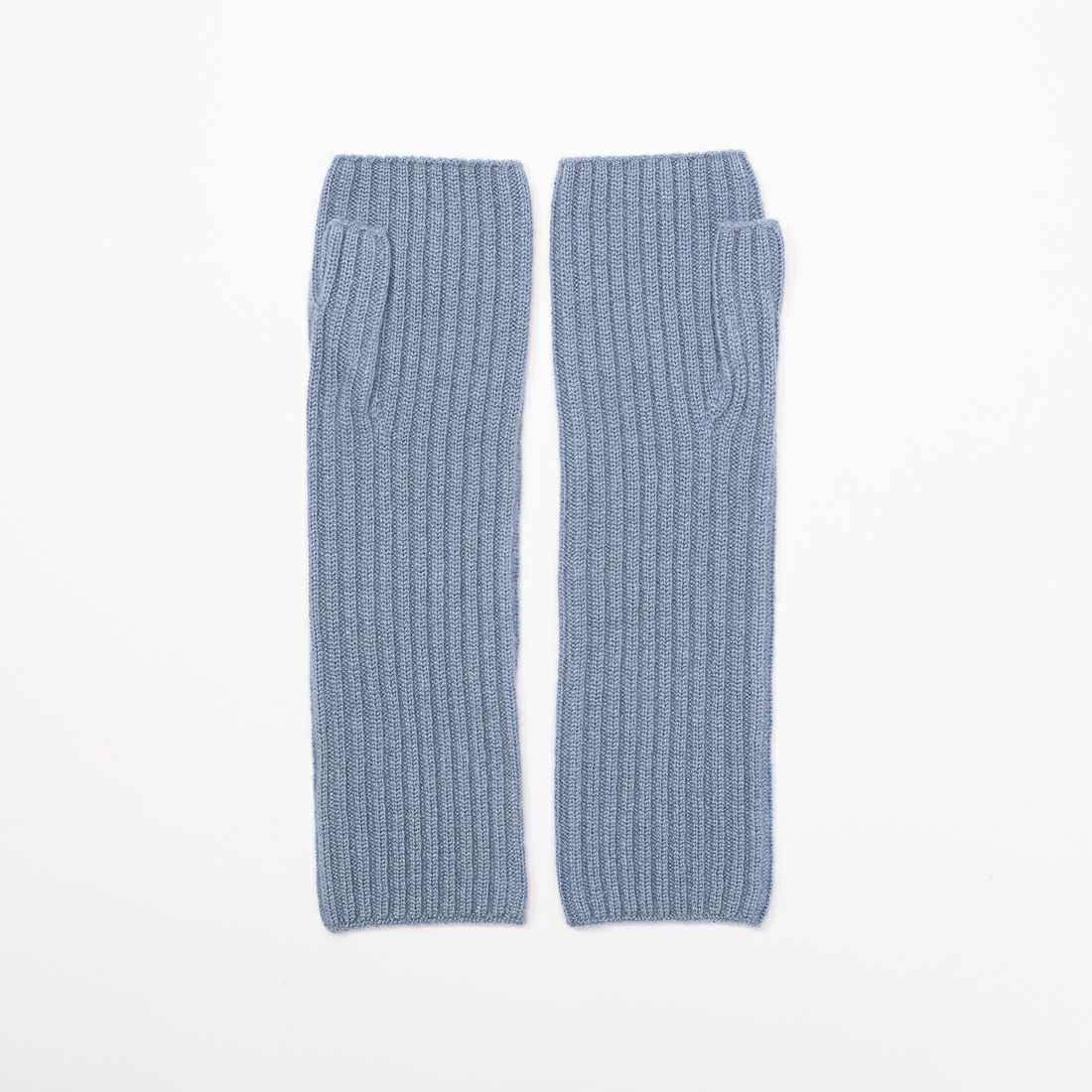 25F/W】ミドルゲージカシミヤ 2x2リブアームウォーマー | AINEXX