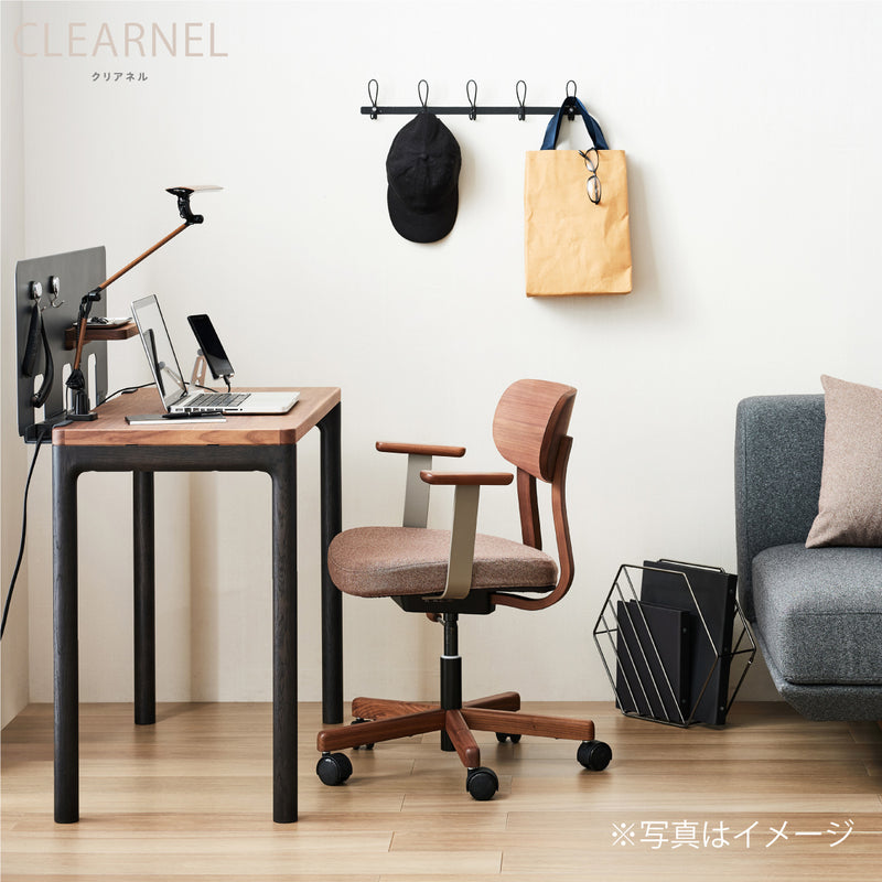 カリモク デスクチェア XW3300 肘付 合成皮革張り アーム ワークチェア