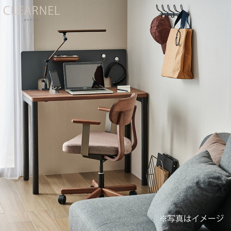 カリモク クリアネル 3点セット ウォールナット材 学習机 デスク 巾