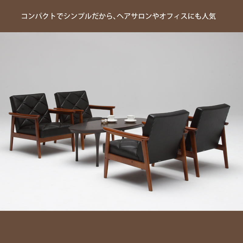 カリモク ソファ 2人掛け WS1123BW 133㎝ 合成皮革 コンパクト 長椅子