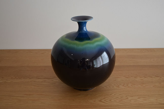 徳田八十吉の碧明燿彩壺を買取させて頂きました。 - あい古物買取サービス