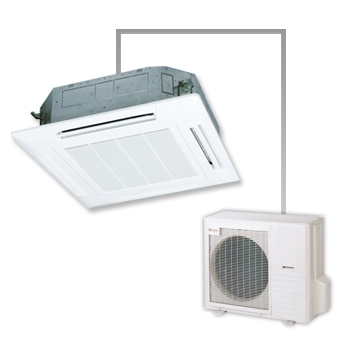 業務用エアコン 天井カセット形4方向 2.3馬力 省エネ シングル | 業務