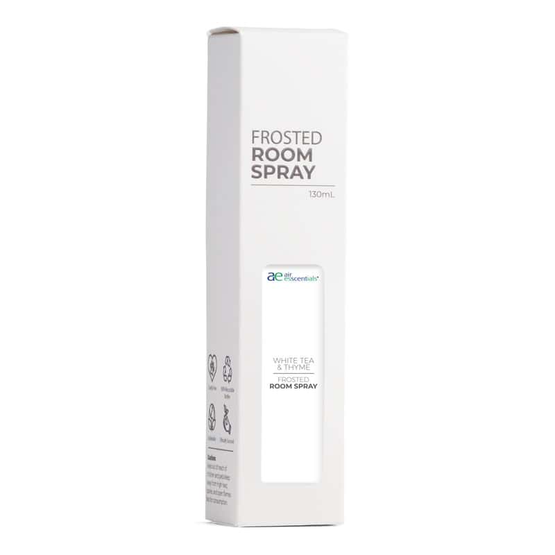 White Tea & Thyme Frosted Glass Room Spray – Air Esscentials