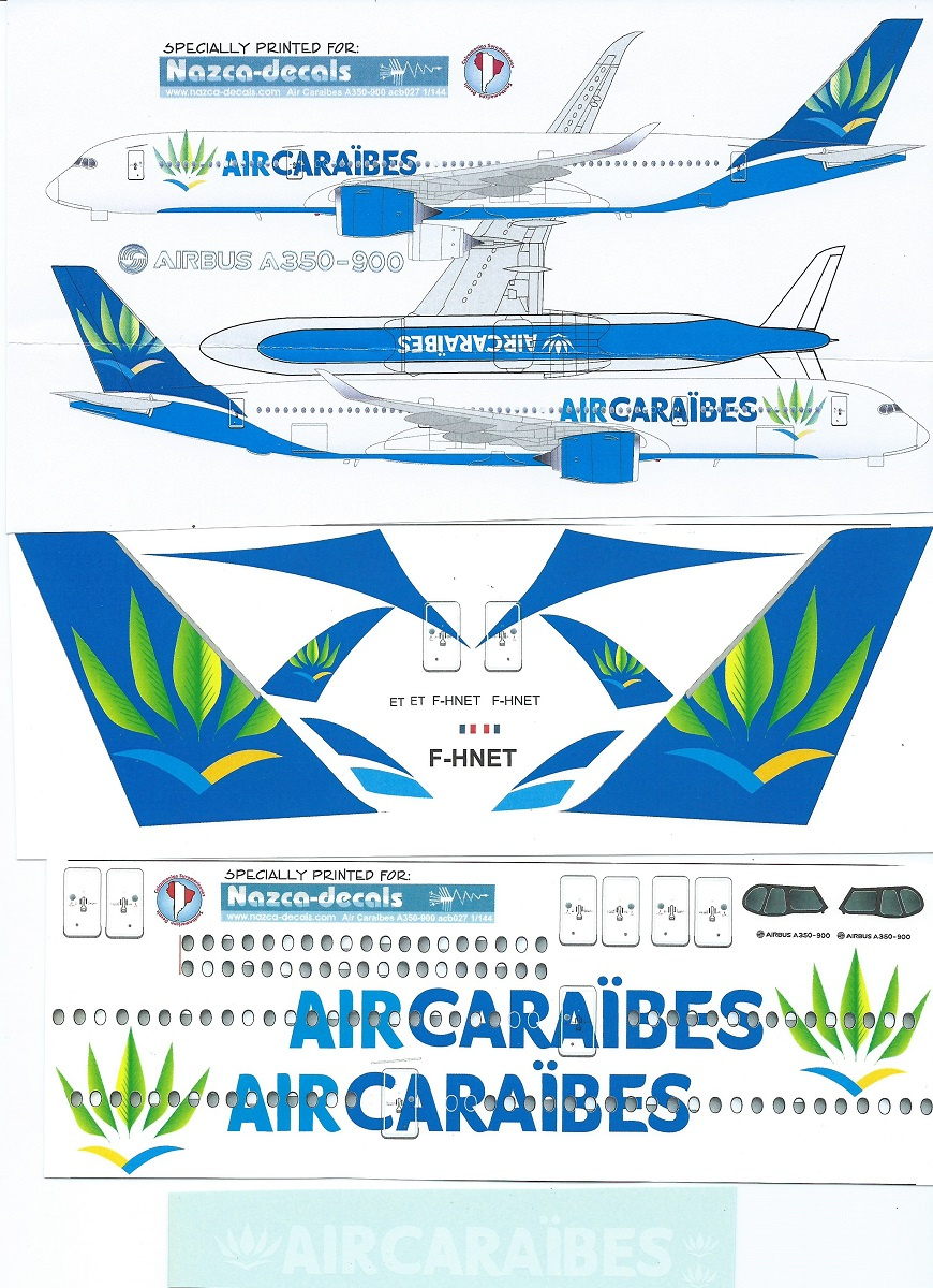 Nazca decals Airbus A350-900 #20319 – Airlinercafe