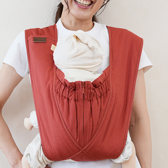 エアリコ抱っこ紐「プレミアム」レンガ | AIRRICOBABY