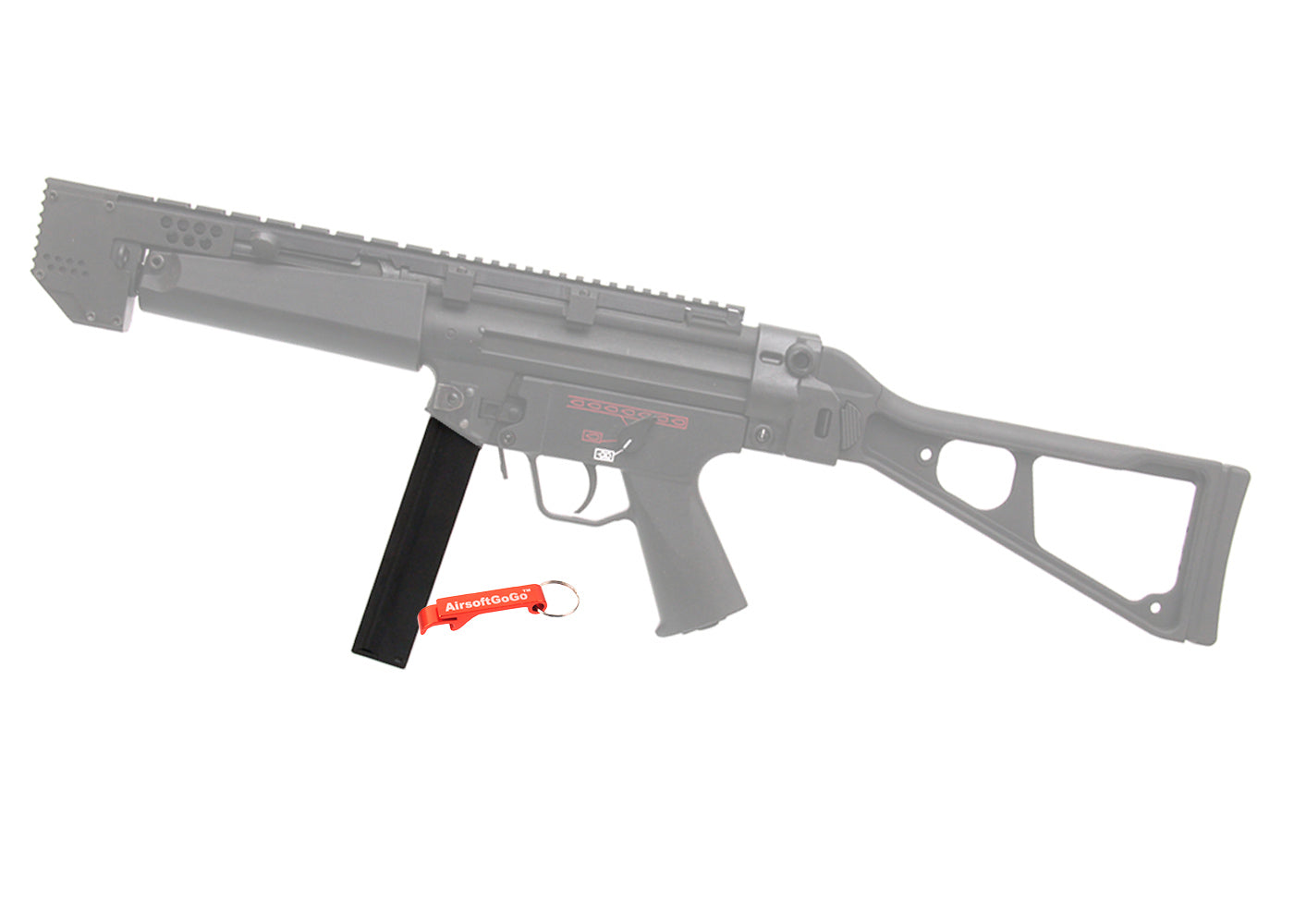 CYMA 電動ガンMP5用 110連 ストレートマガジン (ブラック)CYMA