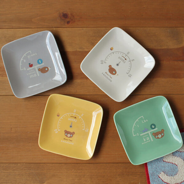 かずくま角皿 13cm | aito製作所 | 美濃焼・瀬戸焼を中心とした和食器