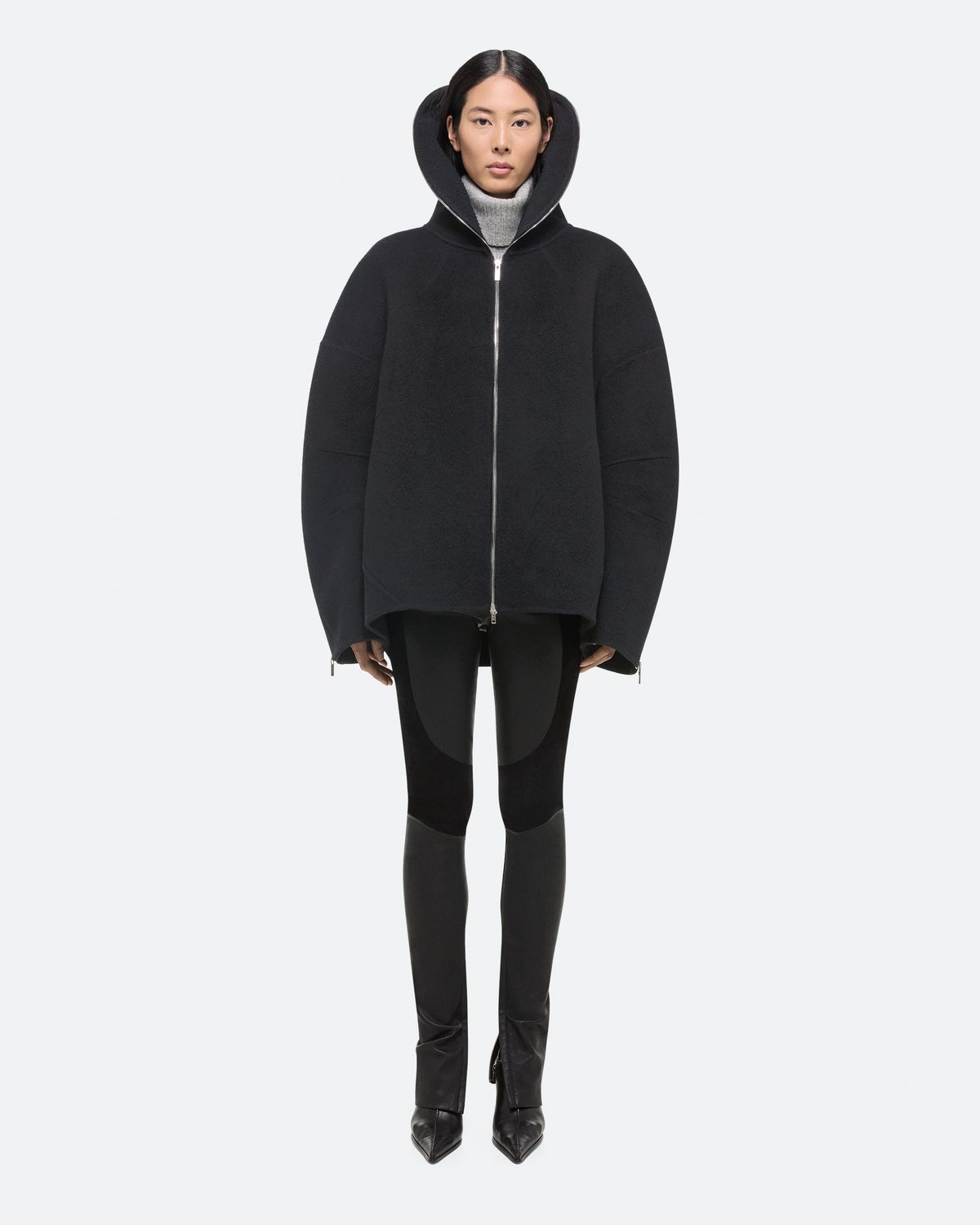 Helmut Lang Double-Faced Cocoon Zip-Up | HELMUTLANG.COM