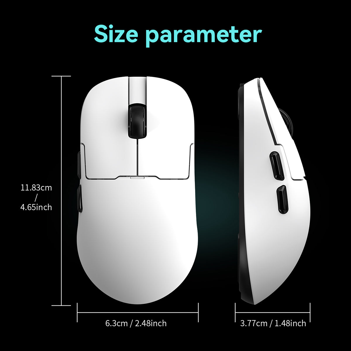 AJAZZ AJ159P MC Gaming Mouse with Magnetic Charging Dock