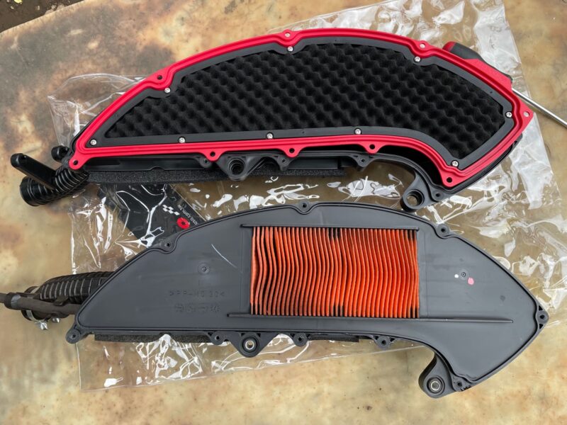 シグナスグリファス KOSO BIGエアクリーナーボックス交換 - シグナスX