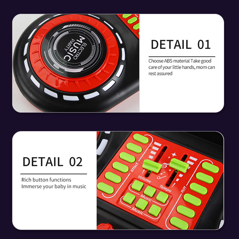 AOQIMITENJOY Musical Instrument Electronic DJ Machine Toys Disc