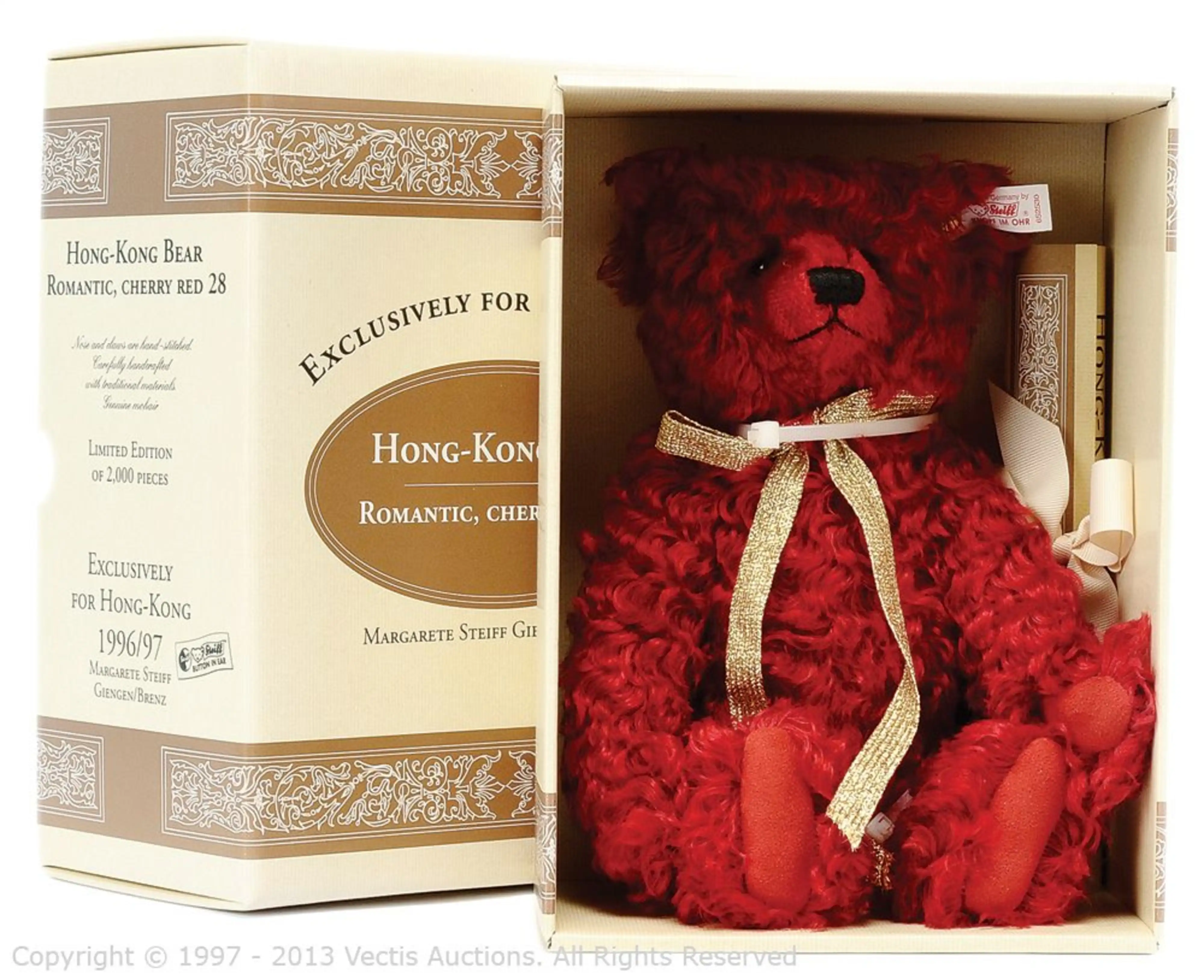 Vectis Auctions | Steiff Hong Kong Romantic Teddy Bear, cherry red 28