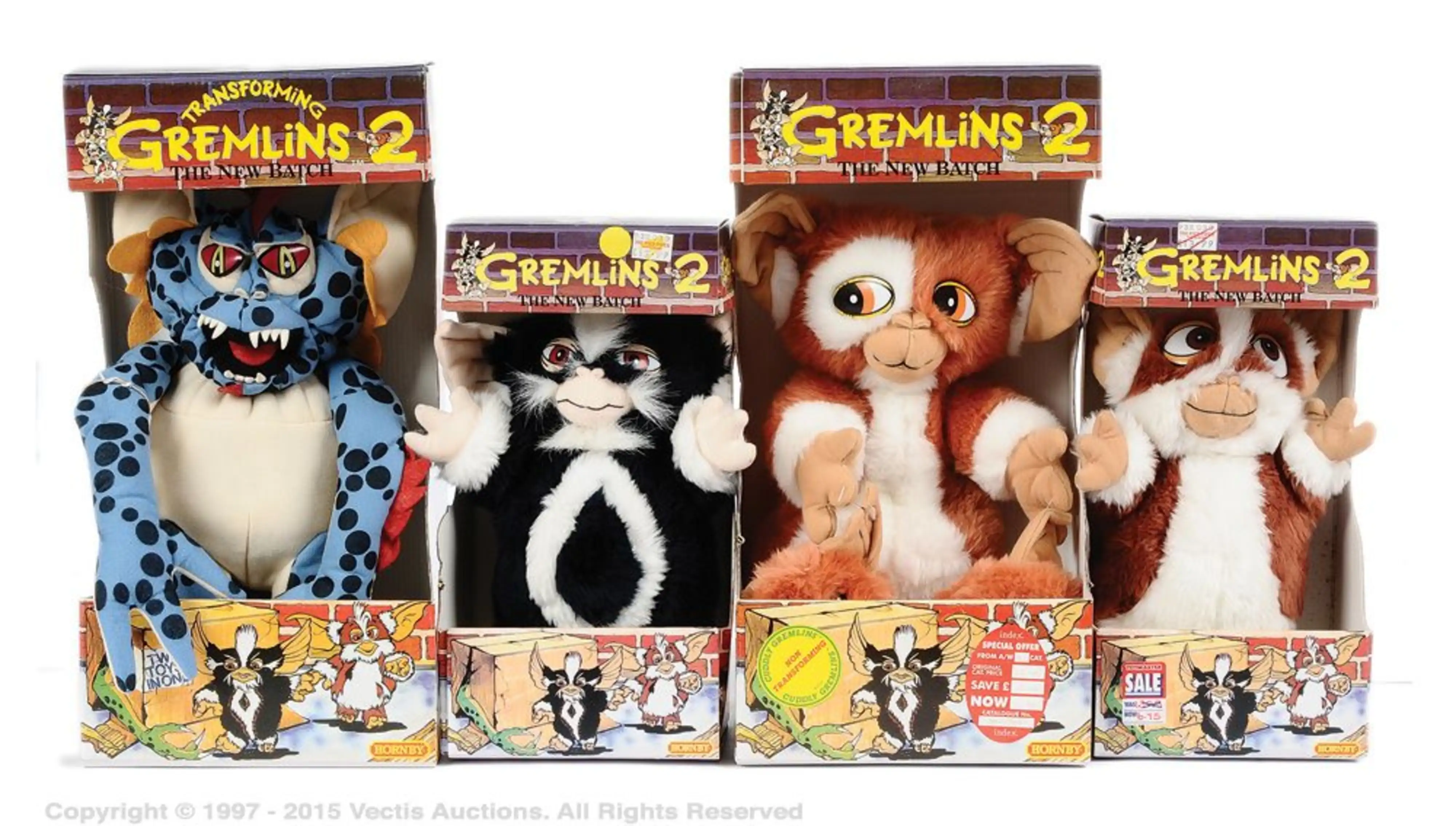 Vectis Auctions | Hornby Gremlins 2 The New Batch 4 x plush toys