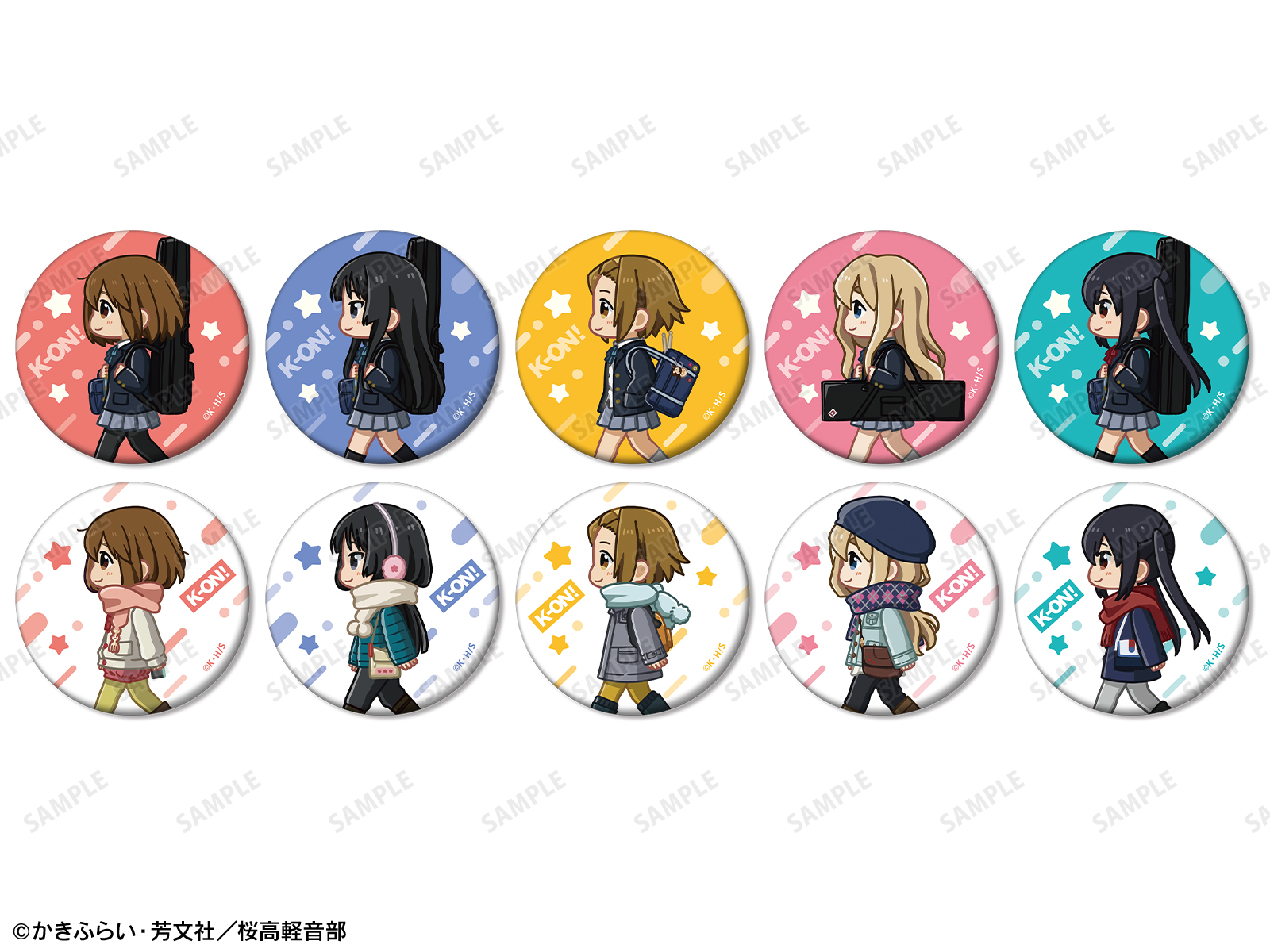 田井中律 Birthday 誕生日 缶バッジ 2種 けいおん 桜高購買部限定 田井