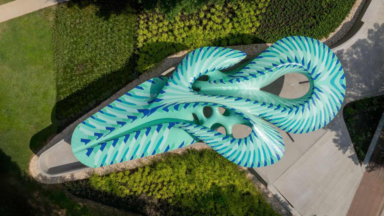 Marc Fornes Unveils Sculptural Aluminum|Pavilion