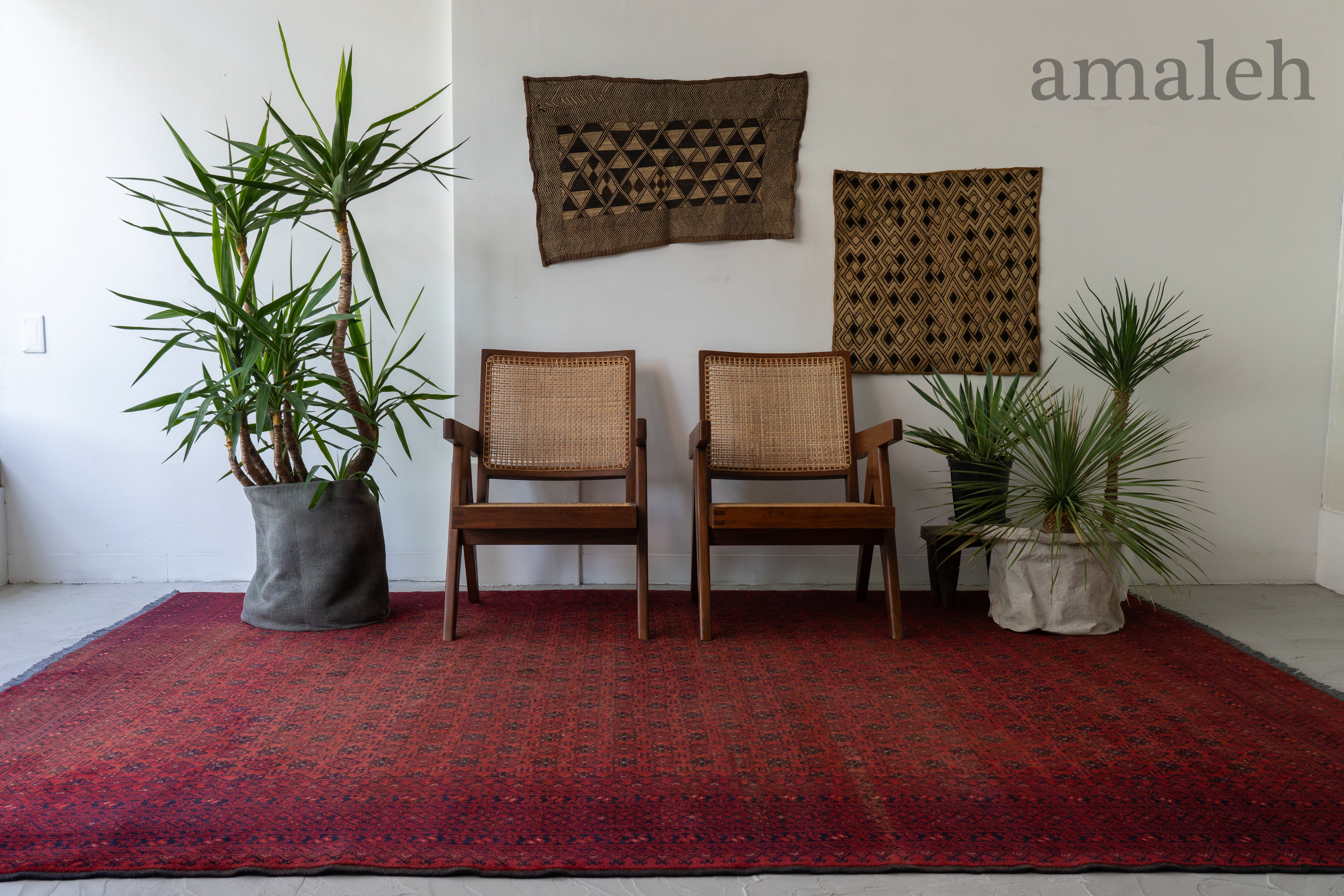 アフガニスタン産 1980年代 ヴィンテージラグ】トルクメンラグ