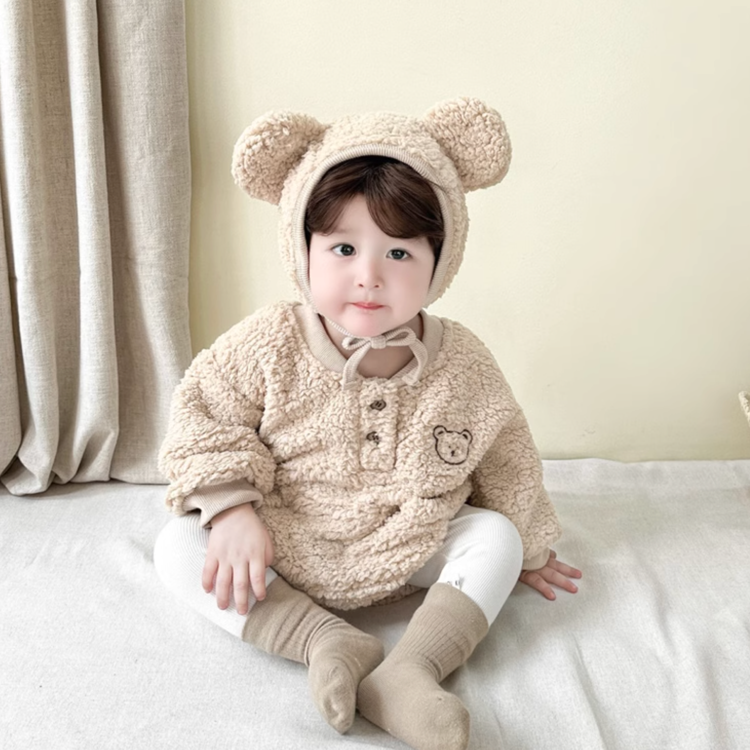 もこくまロンパース60～90cm – Amber mimi