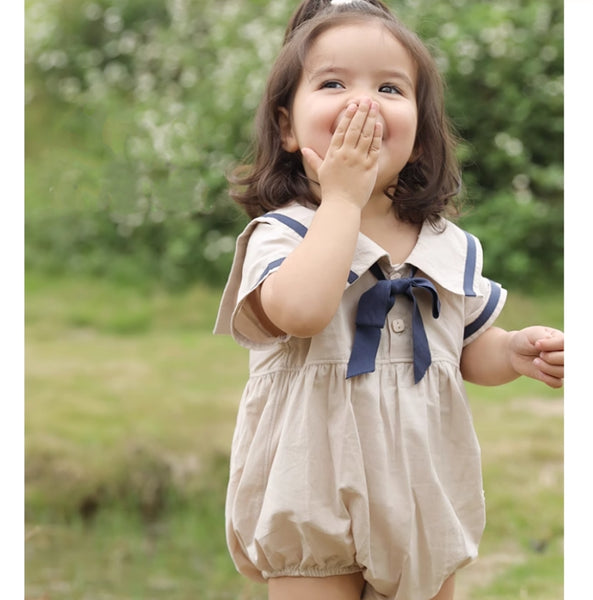 セーラーシックバブルロンパース 60㎝～90㎝｜ベビーのロンパース