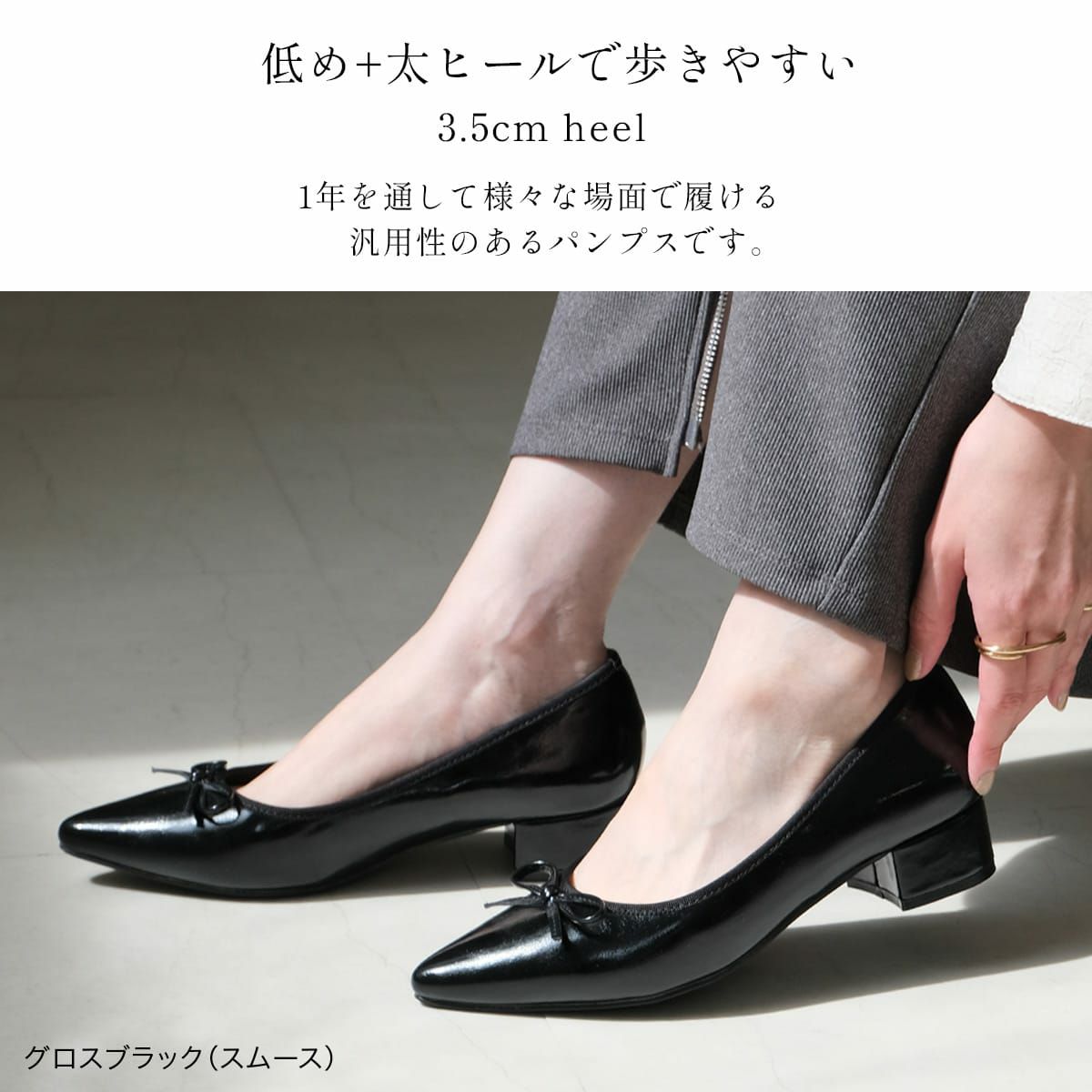 ポインテッドトゥリボンバレエシューズ レディース | 《公式