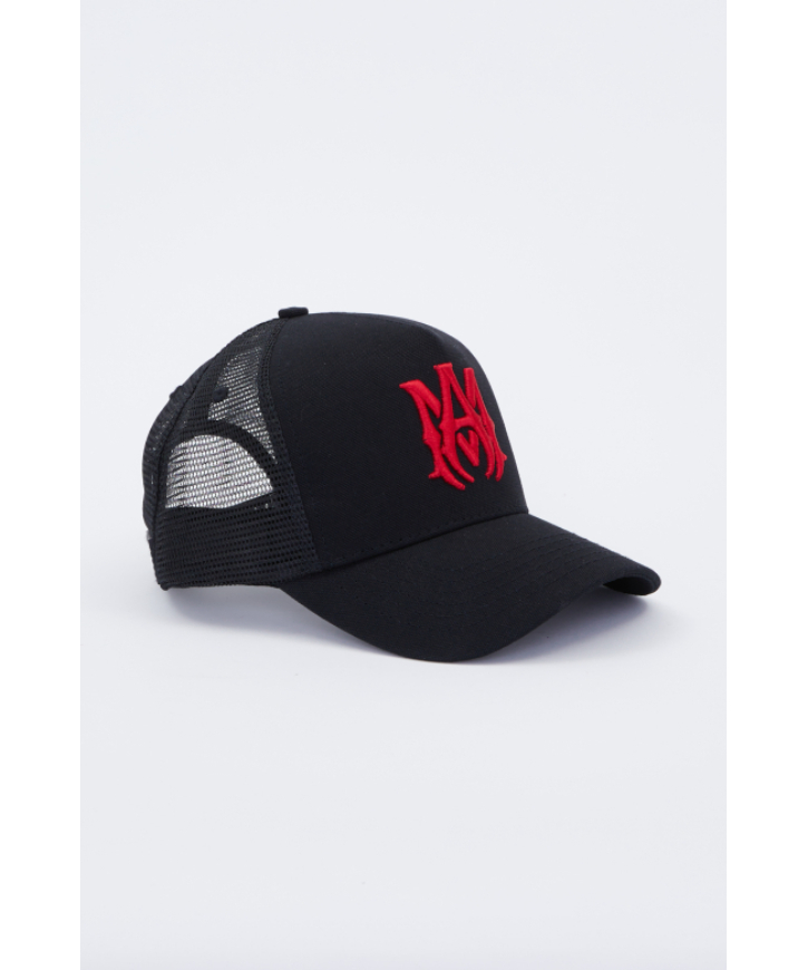 【新品】AMIRI REAPER TRUCKER HAT CAP アミリ やまと Reaper Trucker Hat Black And White | The Webster
