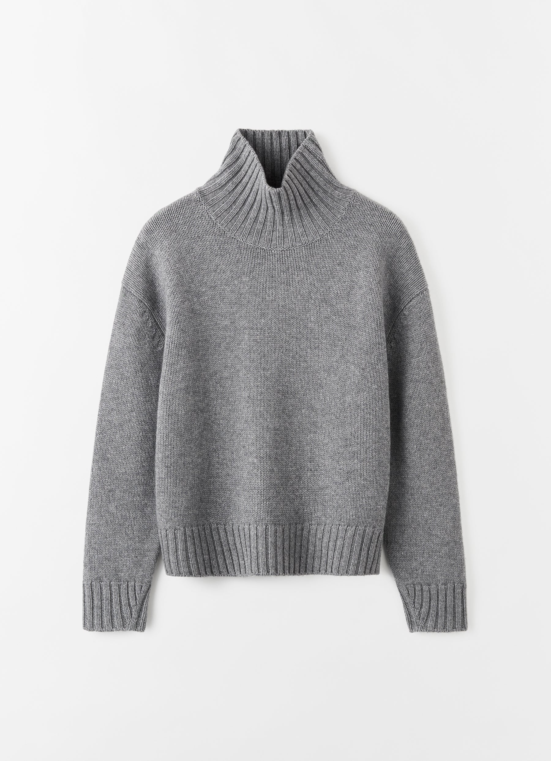 Nola Turtleneck Sweater, grey – ALMADA LABEL