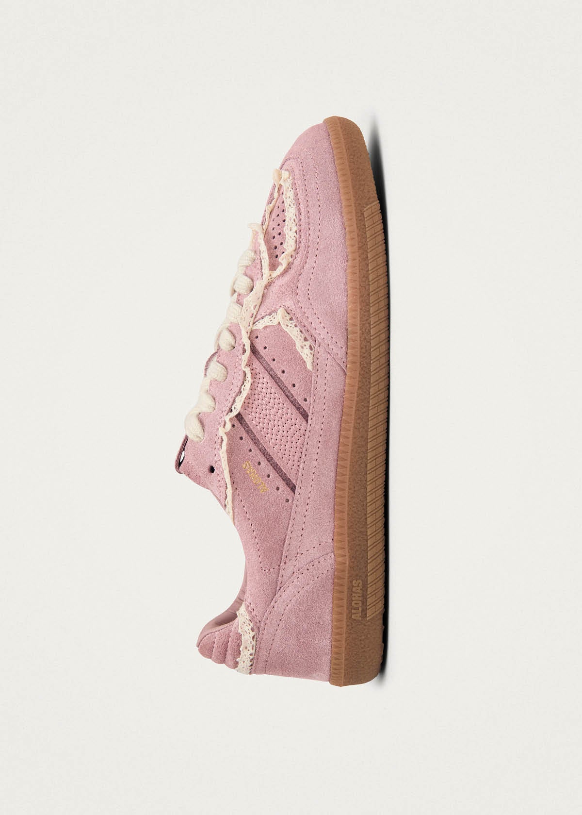 Tb.490 Crochet Pink Leather Sneakers | ALOHAS
