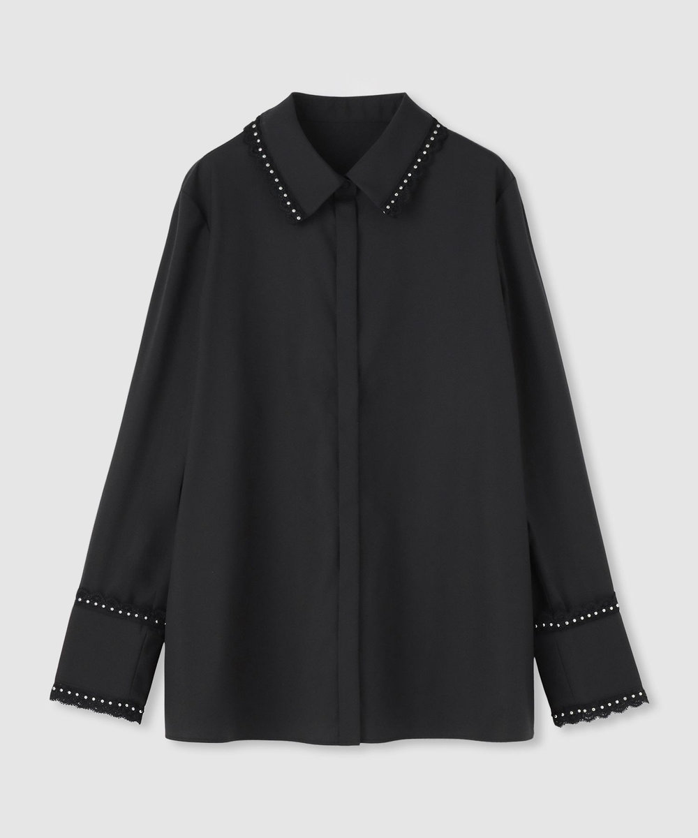 LOULOU WILLOUGHBY】レーストリミングシャツ|allureville OFFICIAL