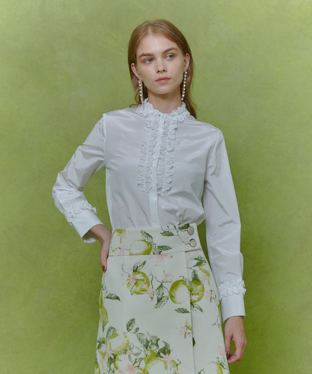 LOULOU WILLOUGHBY】テクニカルギャザーブラウス|allureville OFFICIAL