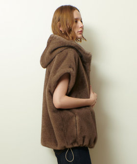 フェイクミンクファーフーディーブルゾン|allureville OFFICIAL SITE