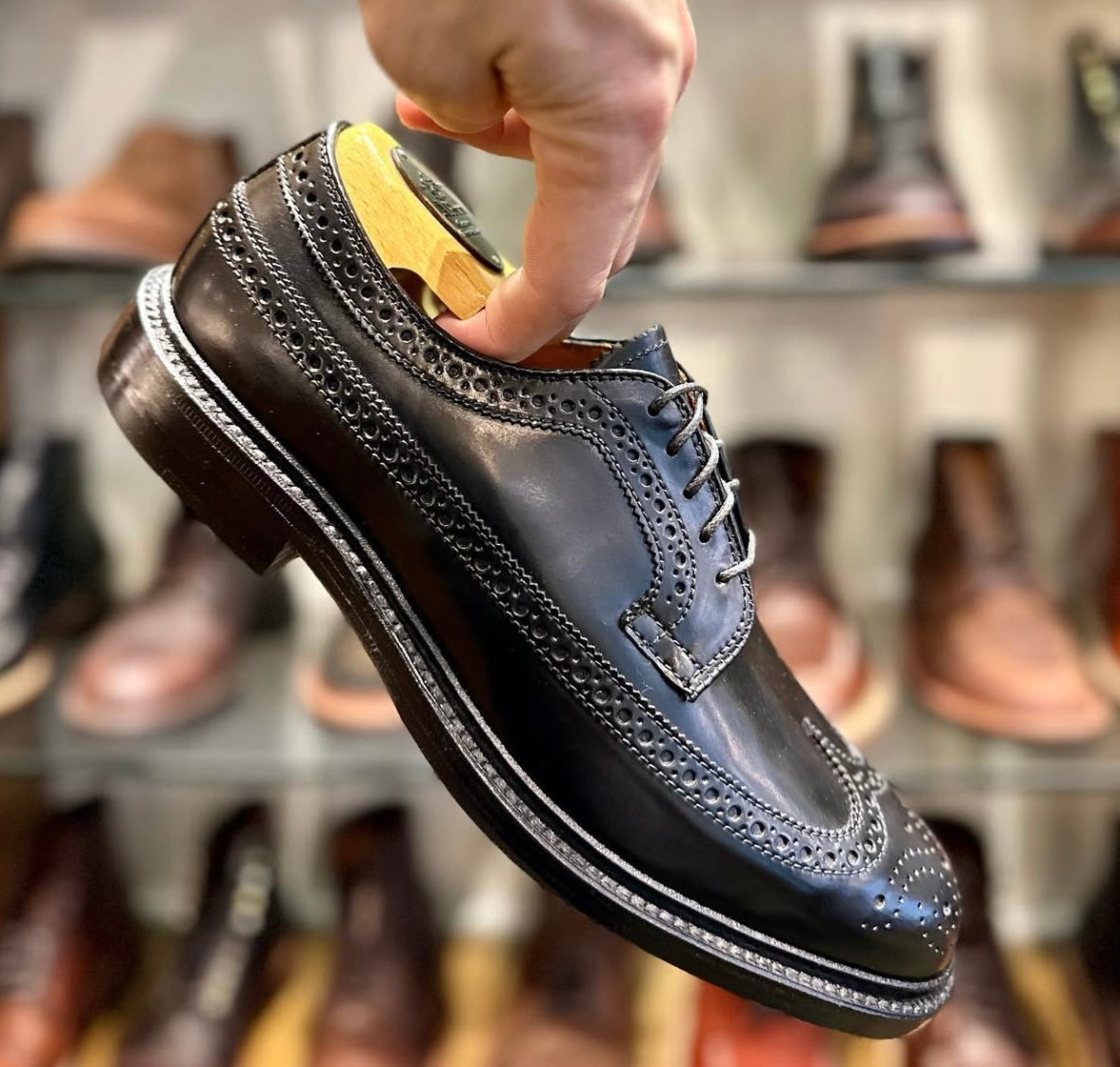 9751 - Long Wing Blucher in Black Shell Cordovan – ALDEN SHOES