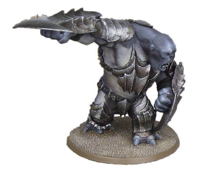 Buy GUNDABAD TROLL WITH SCYTHE GAUNTLETS in the all4wargames store