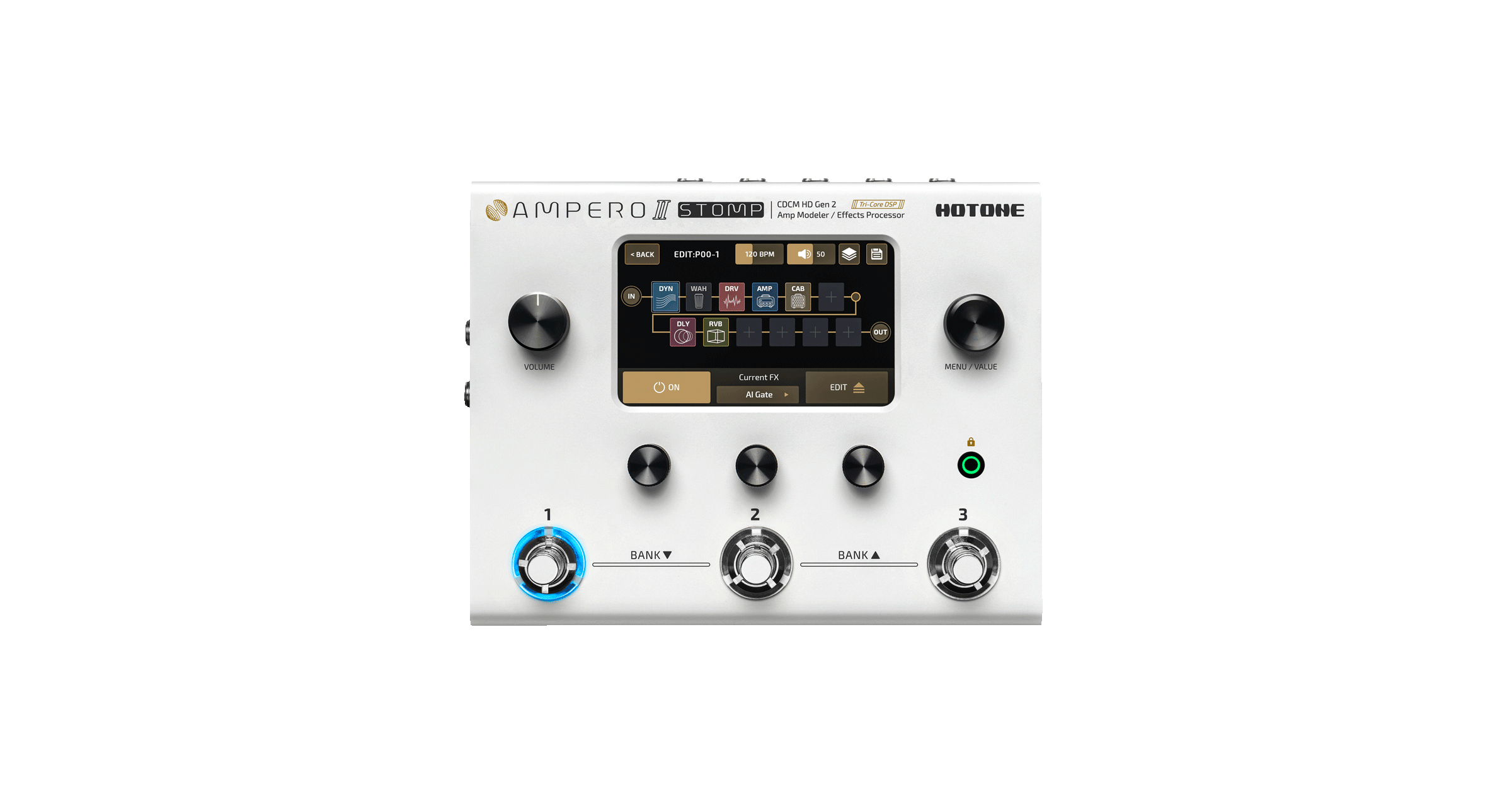 HOTONE | AMPERO Ⅱ STOMP | マルチ・エフェクター | 製品情報