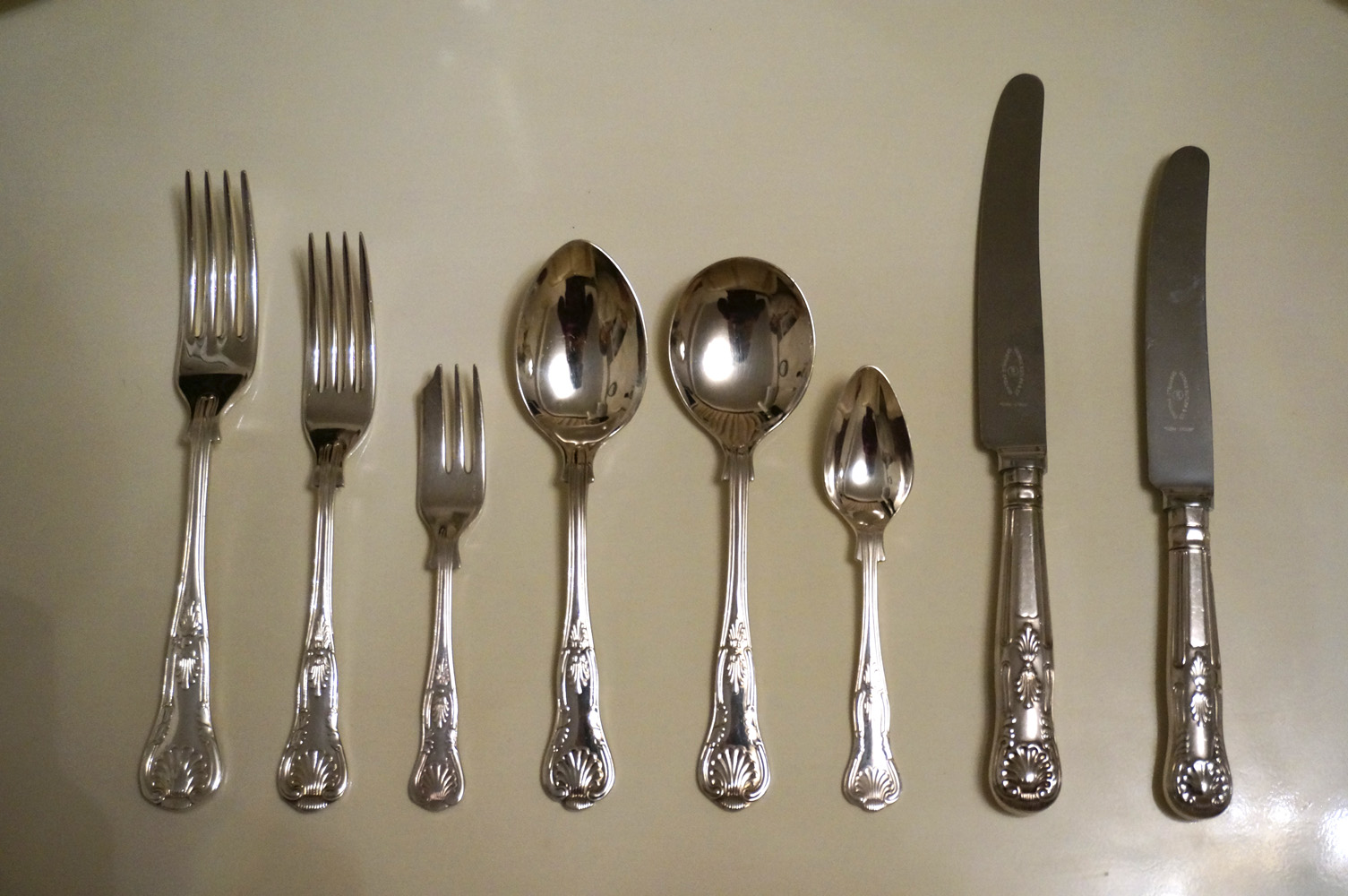 George Butler & Co製 シルバー カトラリー食器 8点4セット – Allen