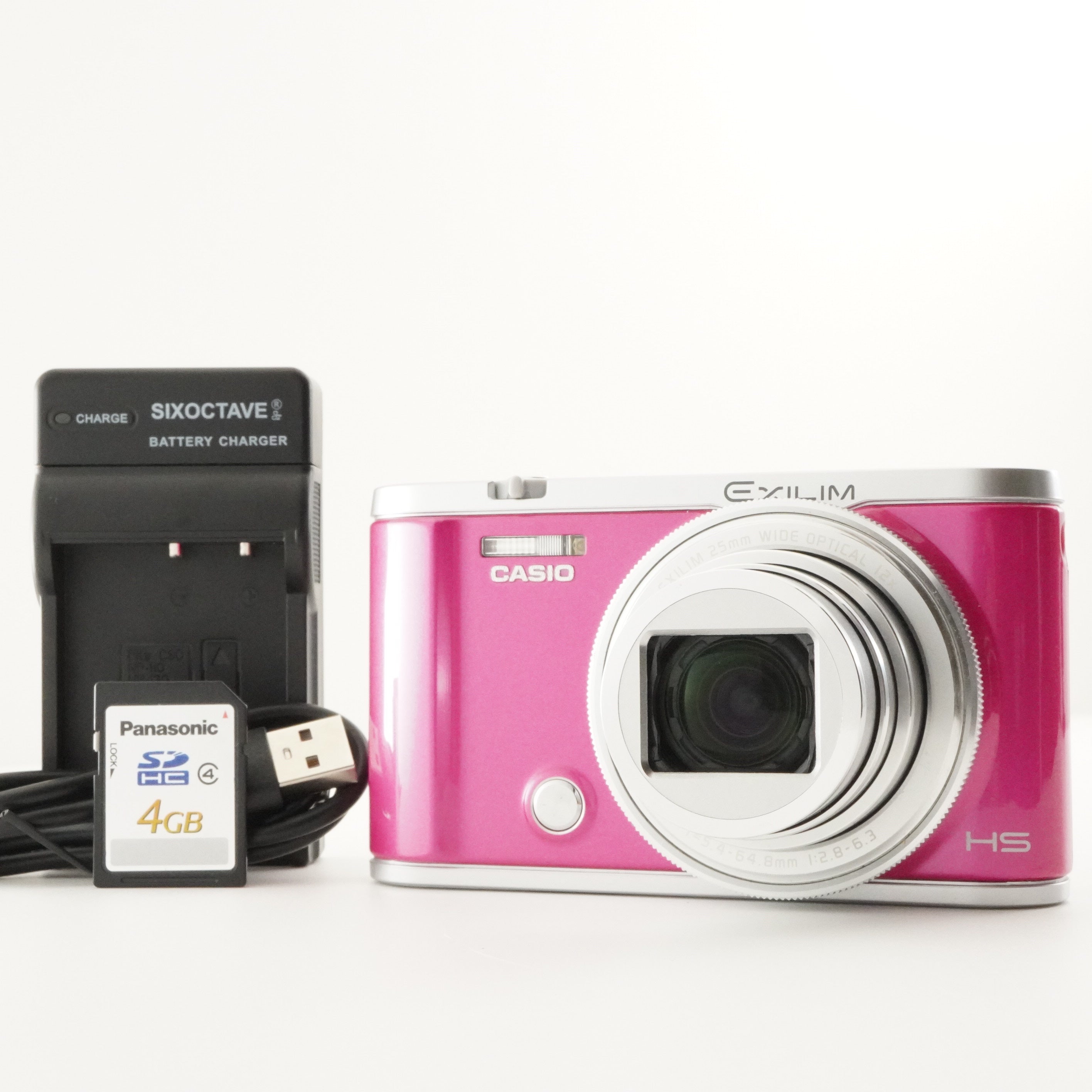 CASIO EXILIM EX-ZR3200 Pink With 4GB SDHC Card Digital Camera from