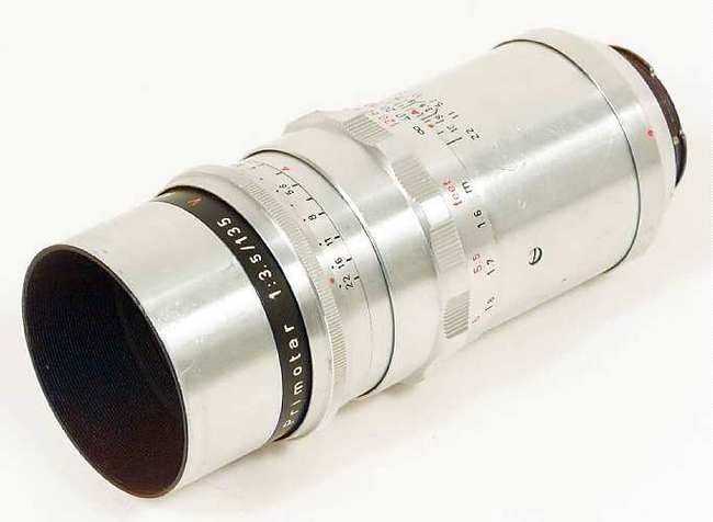 The Meyer-Optik Görlitz Primotar 135 mm f/ 3.5 Lens. Specs. MTF