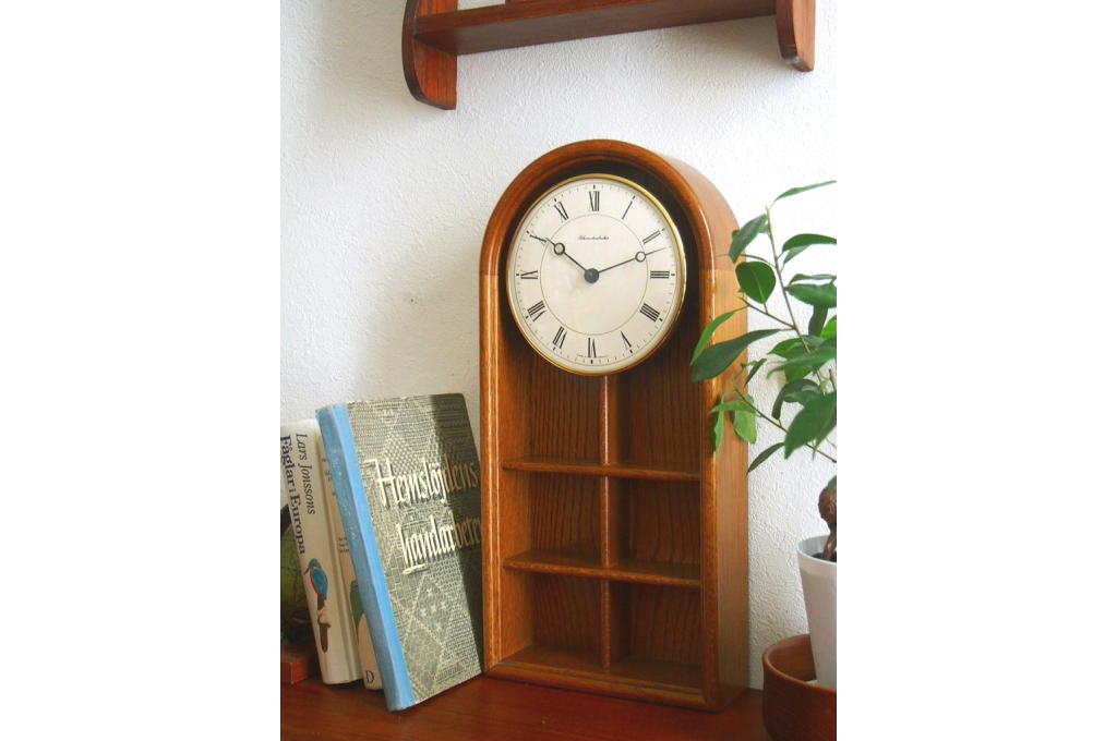 ミッドセンチュリー レトロ Schmeckenbecher 木製の壁掛け時計