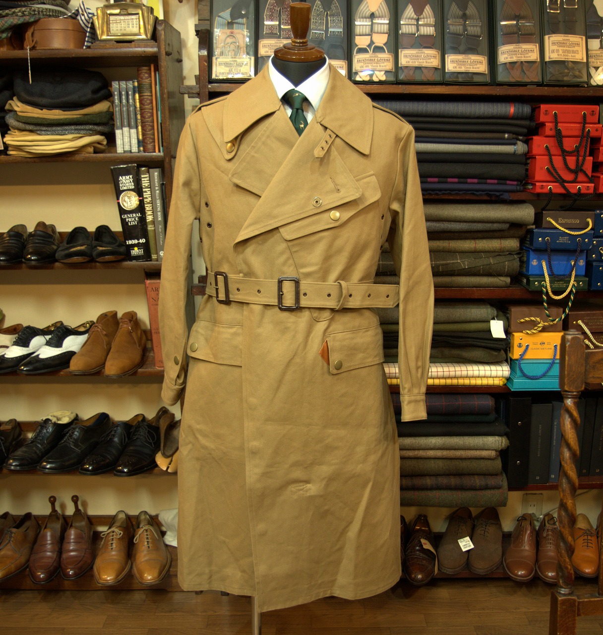 あんてなくん / モーターサイクルコート （カーキ）size L