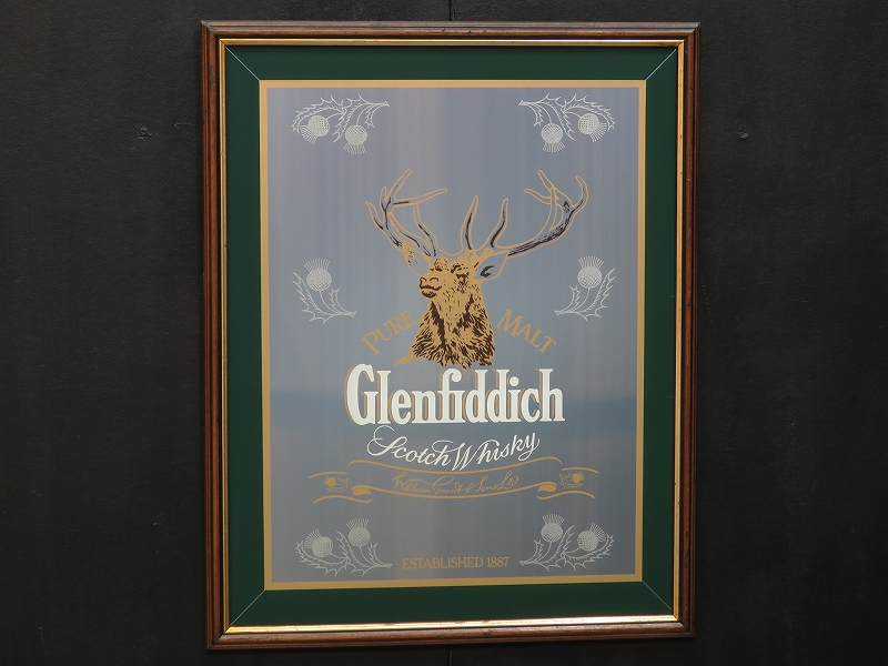 ビンテージパブミラー スコッチウイスキー グレンフィディック（2月15