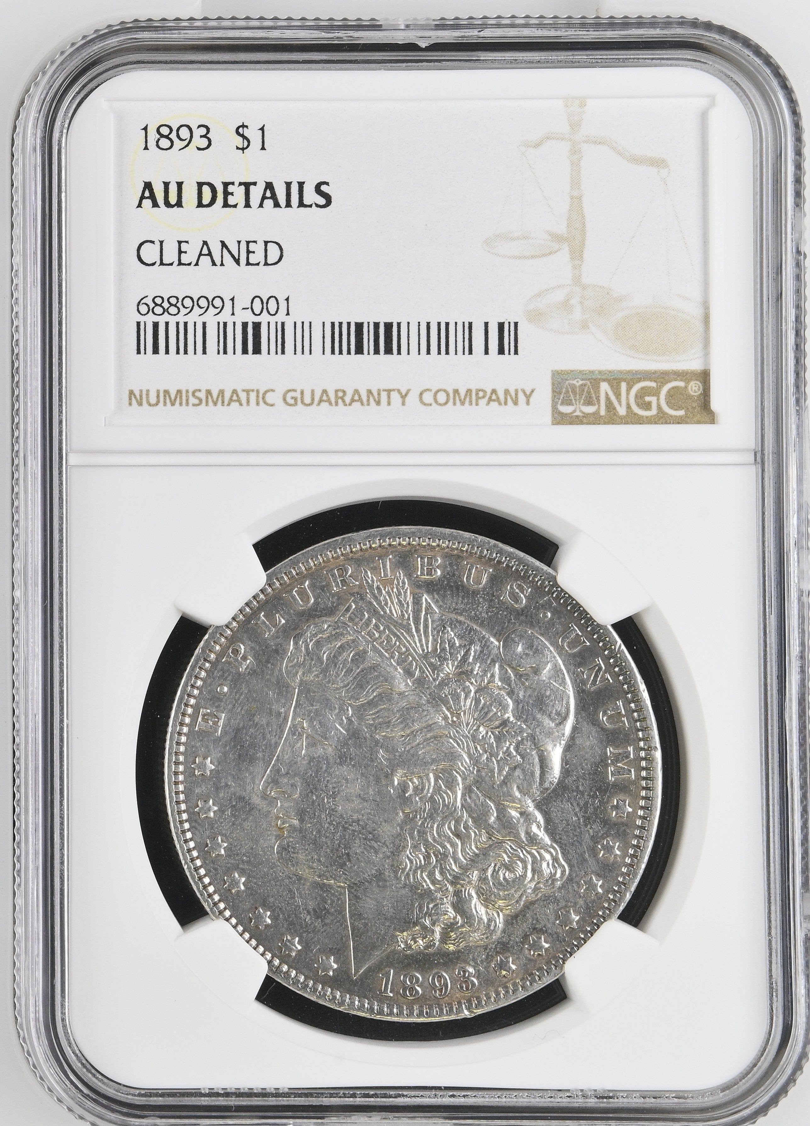 1893年 アメリカ モルガンダラー銀貨 AU DETAILS CLEANED | 港区虎ノ門